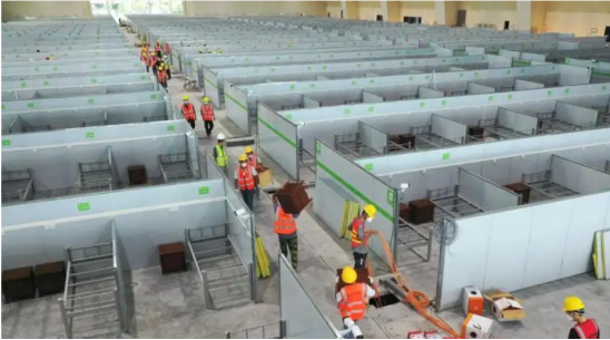 在建的三亞第二方艙醫(yī)院